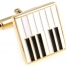 Gold Piano Keyboard Cufflinks