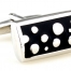 Black and Silver Bubbles Cufflinks