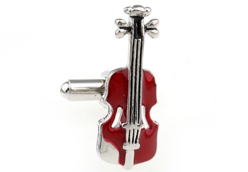 Red Violin Cufflinks