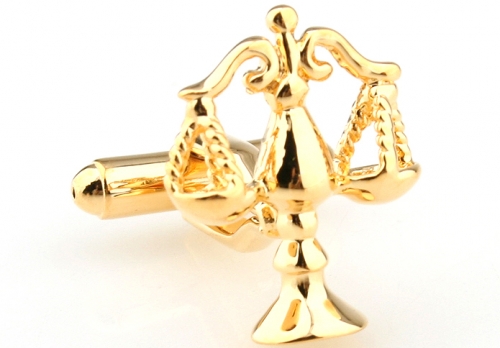 Gold Scales of Justice Cufflinks