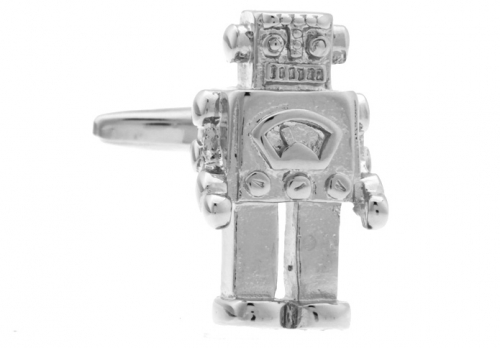 Silver Robot Cufflinks